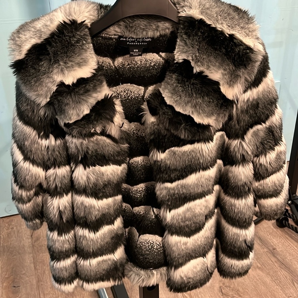 Faux fur jacket